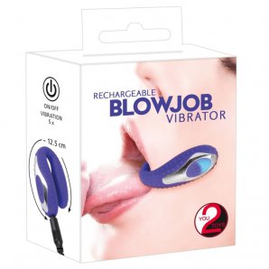 You2Toys Blow Job vibratorius (mėlyna)