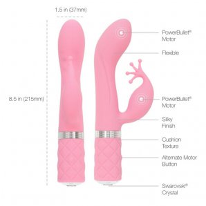 Pillow Talk Kinky vibratorius (rožinė)