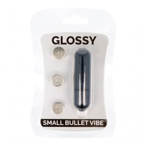 Glossy mini vibratorius (juodas)