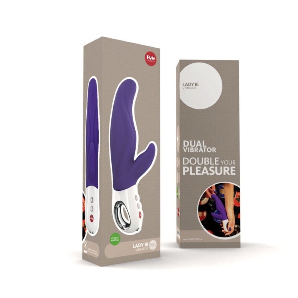 Fun Factory vibratorius Lady Bi (violetinis) Fun Factory vibratorius Lady Bi (violetinis)