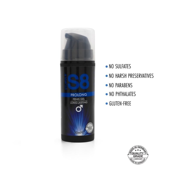 Gelis vyrams S8 Prolong (30 ml)