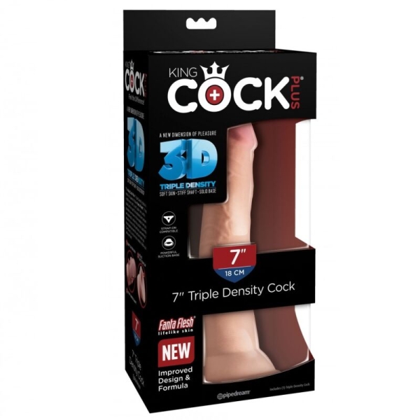 King Cock Plus falo imitatorius 3D (18 cm)