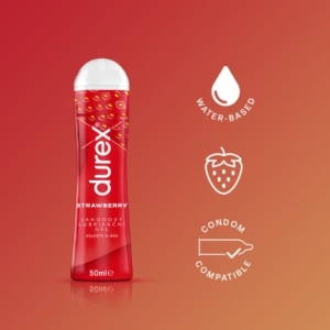 Lubrikantas Durex Play Braškė (50 ml)