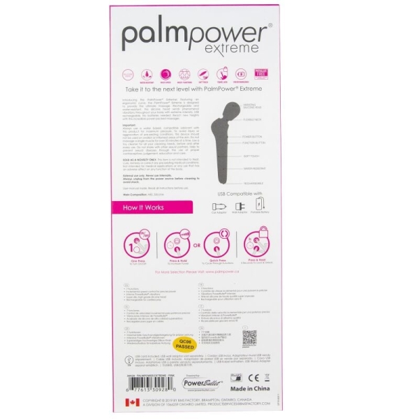 Masažuoklis Palmpower Extreme (juodas)