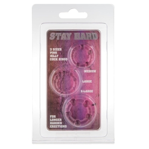 Penio žiedai Stay Hard (rožiniai)