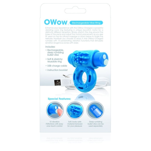 Penio žiedas Charged OWow (mėlynas)