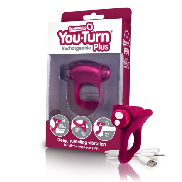 Penio žiedas Charged You Turn Plus (bordo)