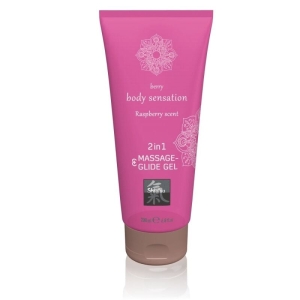 SHIATSU masažo gelis – lubrikantas Raspberry (200 ml)