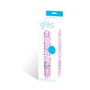 Stiklinis dildo Purple Rose