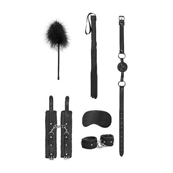 Suvaržymo rinkinys Ouch! Beginners Bondage Kit (juodas)