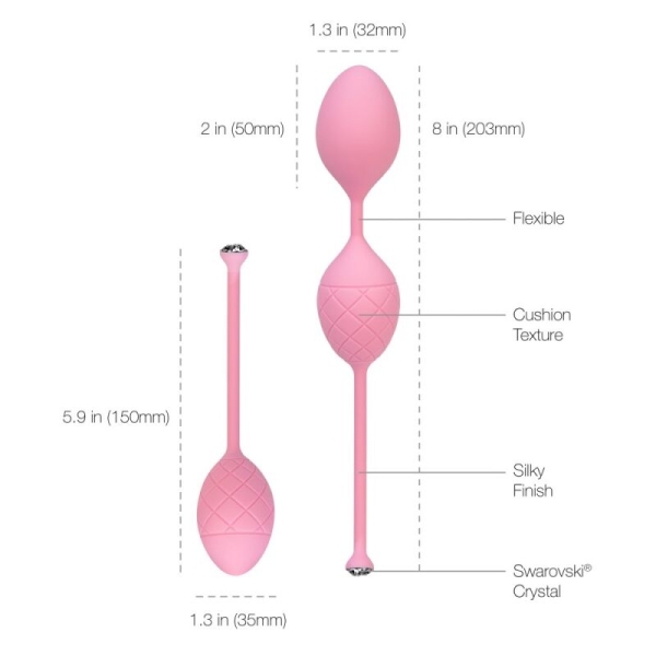 Vaginaliniai rutuliukai Frisky (rožiniai)