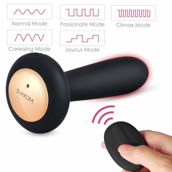 Vibratorius – analinis kaištis Primo (juodas)