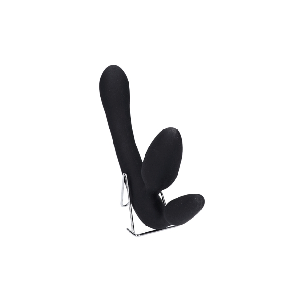 Vibruojantis bejuostis Strap–on Trio (juodas)