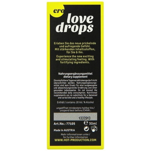 Maisto papildas Love drops+ porai (30ml)