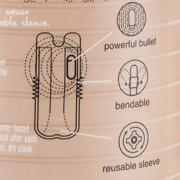 Masturbatorius Vibruojanti vagina Vulcan