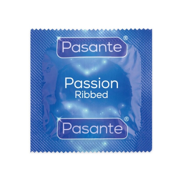 Prezervatyvai Pasante Ribbed (1 vnt.)