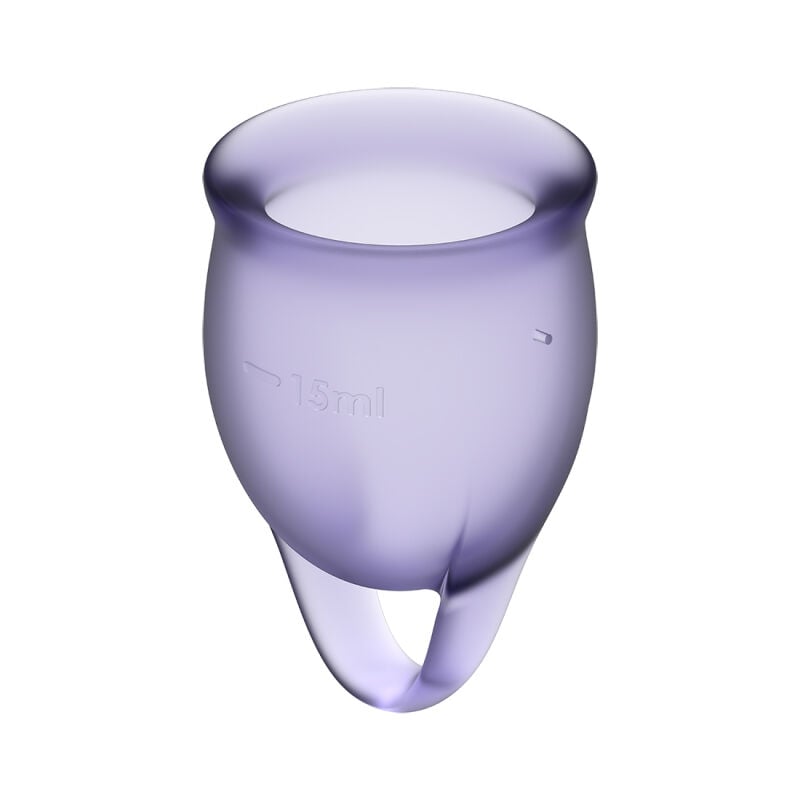 Menstruacinės taurelės Feel Confident (violetinės) Menstruacinės taurelės Feel Confident (violetinės)