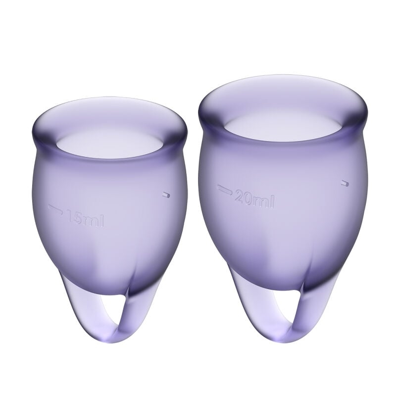 Menstruacinės taurelės Feel Confident (violetinės) Menstruacinės taurelės Feel Confident (violetinės)
