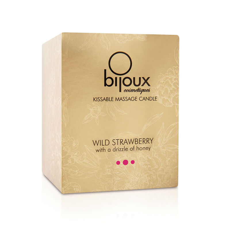 Bijoux Cosmetiques masažo aliejus – žvakė Laukinė braškė Bijoux Cosmetiques masažo aliejus – žvakė Laukinė braškė
