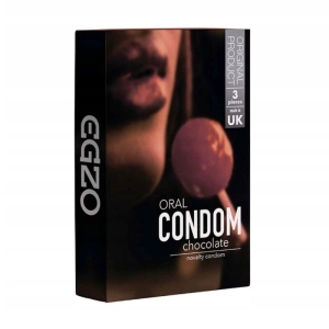 Egzo oraliniai prezervatyvai Chocolate (3 vnt.)