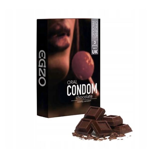 Egzo oraliniai prezervatyvai Chocolate (3 vnt.)