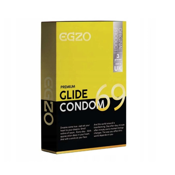 Egzo prezervatyvai Glide (3 vnt.)