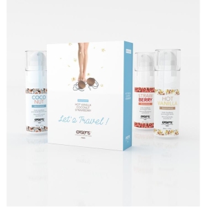 Exsens masažo aliejų rinkinukas Jausminga kelionė (3x30 ml)