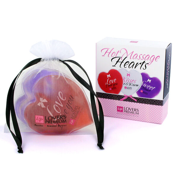 Karšto masažo širdys Lovers Premium Karšto masažo širdys Lovers Premium