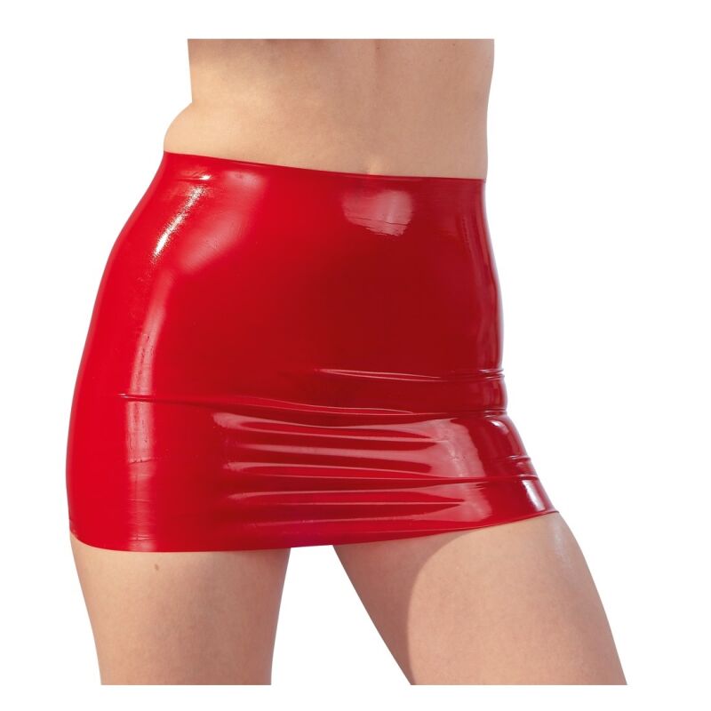 Latekso sijonas Red Mini Latekso sijonas Red Mini