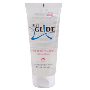 Lubrikantas Just Glide Braškė (200 ml)