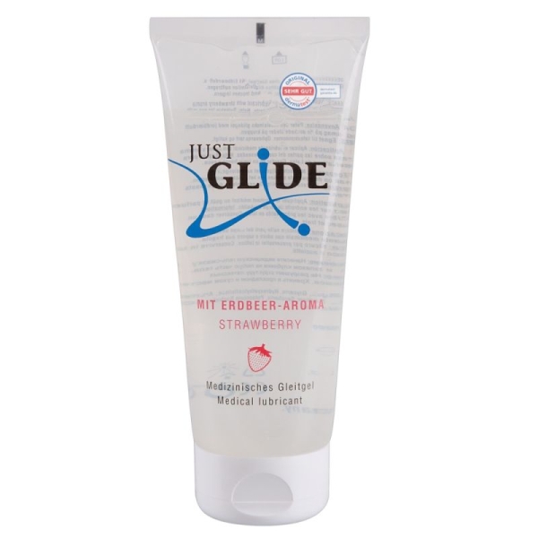Lubrikantas Just Glide Braškė (200 ml)