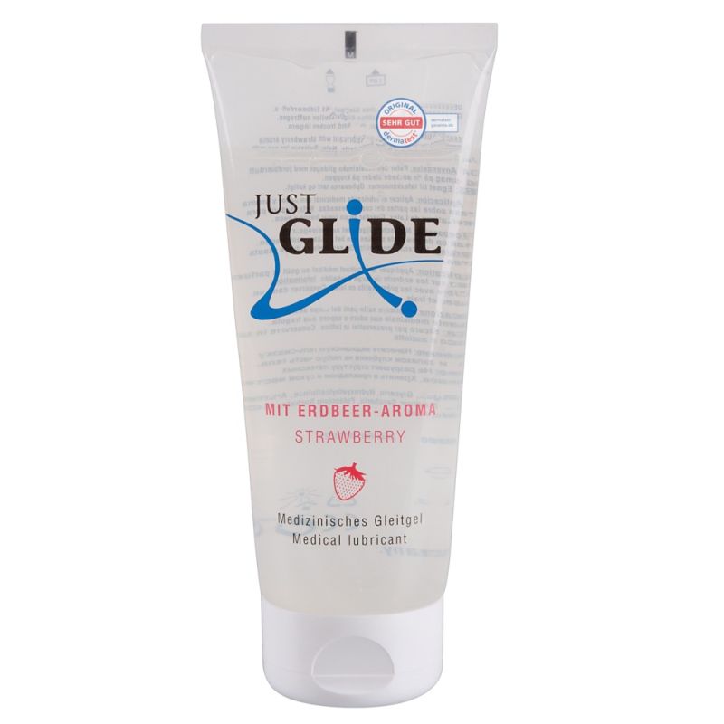 Lubrikantas Just Glide Braškė (200 ml) Lubrikantas Just Glide Braškė (200 ml)