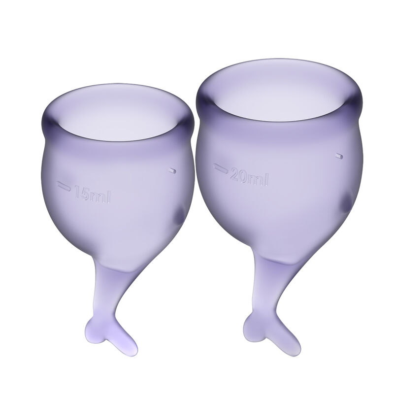 Menstruacinės taurelės Feel Secure (violetinės) Menstruacinės taurelės Feel Secure (violetinės)