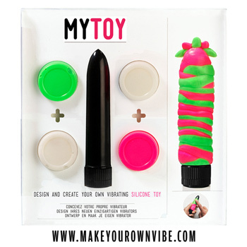 MyToy Susikurk Vibratorių (žalia+rožinė) MyToy Susikurk Vibratorių (žalia+rožinė)