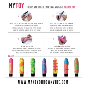 MyToy Susikurk Vibratorių (žydra+rožinė)