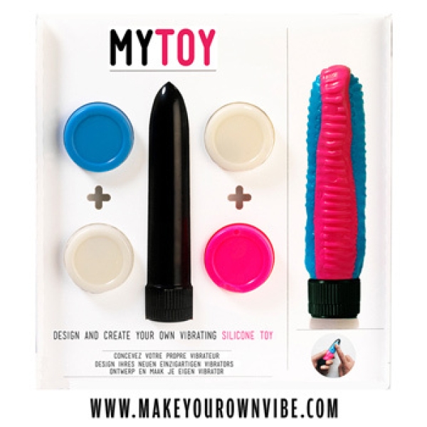 MyToy Susikurk Vibratorių (žydra+rožinė)