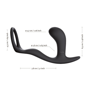 Penio žiedas su kaiščiu Bootie (juodas)