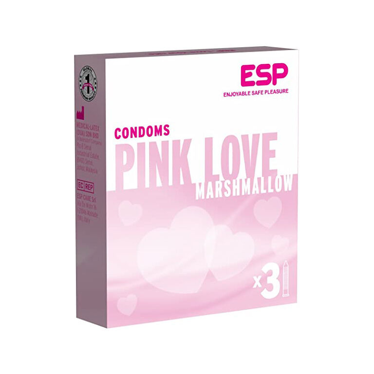 Prezervatyvai ESP Pink Love Marshmellow (3 vnt.) Prezervatyvai ESP Pink Love Marshmellow (3 vnt.)