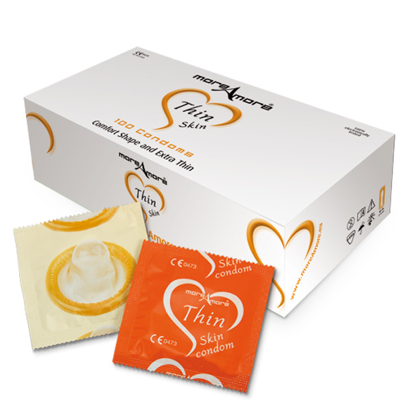Prezervatyvai MoreAmore Thin Skin (100vnt.) Prezervatyvai MoreAmore Thin Skin (100vnt.)
