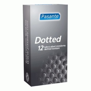 Prezervatyvai Pasante Dotted (12vnt.)