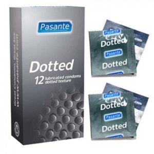 Prezervatyvai Pasante Dotted (12vnt.)