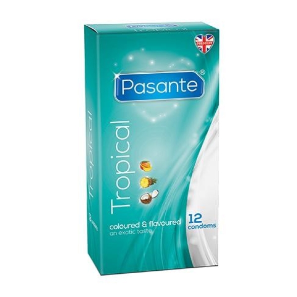 Prezervatyvai Pasante Tropical (12 vnt.)