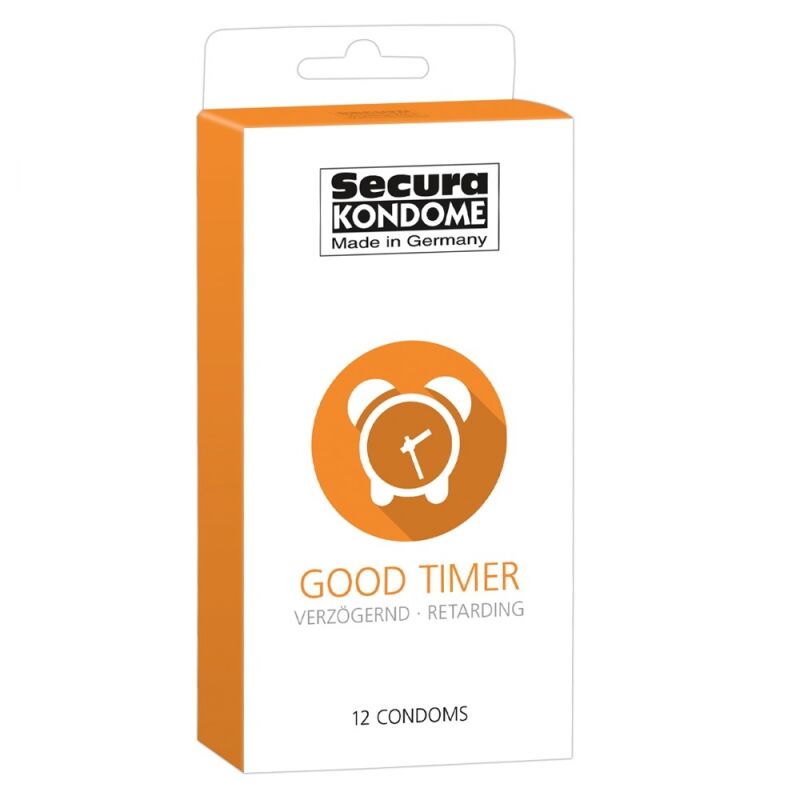 Prezervatyvai Secura Good Timer (12 vnt.) Prezervatyvai Secura Good Timer (12 vnt.)