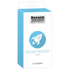Prezervatyvai Secura Pocket Rocket (24 vnt.)