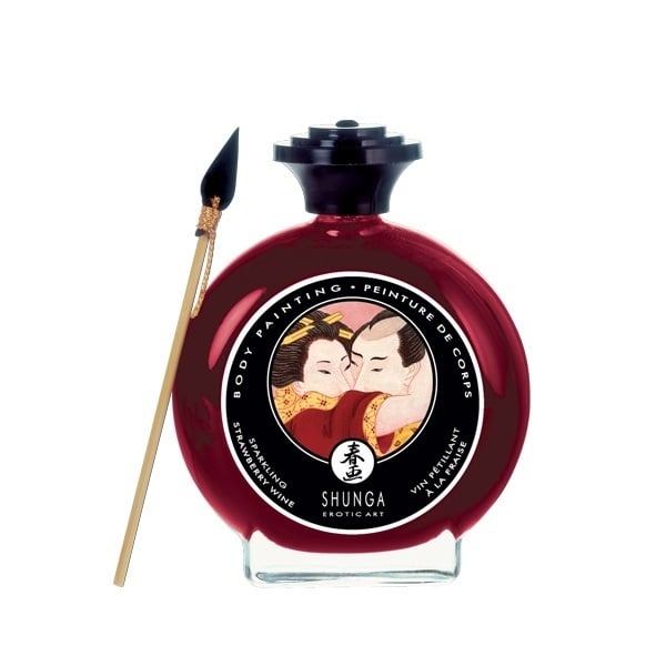 Shunga tapyba ant kūno (braškė/šampanas)