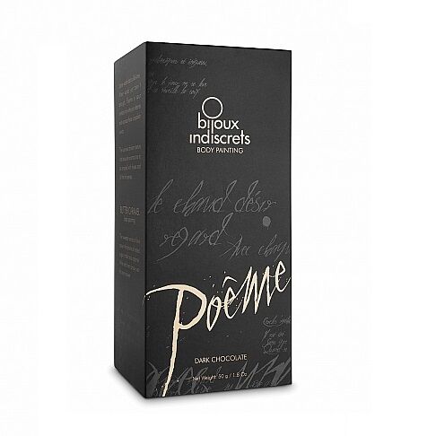 Tapyba ant kūno Poeme (juodasis šokoladas) 50 g Tapyba ant kūno Poeme (juodasis šokoladas) 50 g