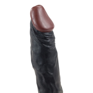 Vibratorius Autentiškas penis (juodas)