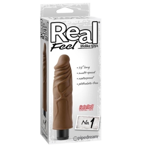 Vibratorius Real Feel No. 1 (rudas)